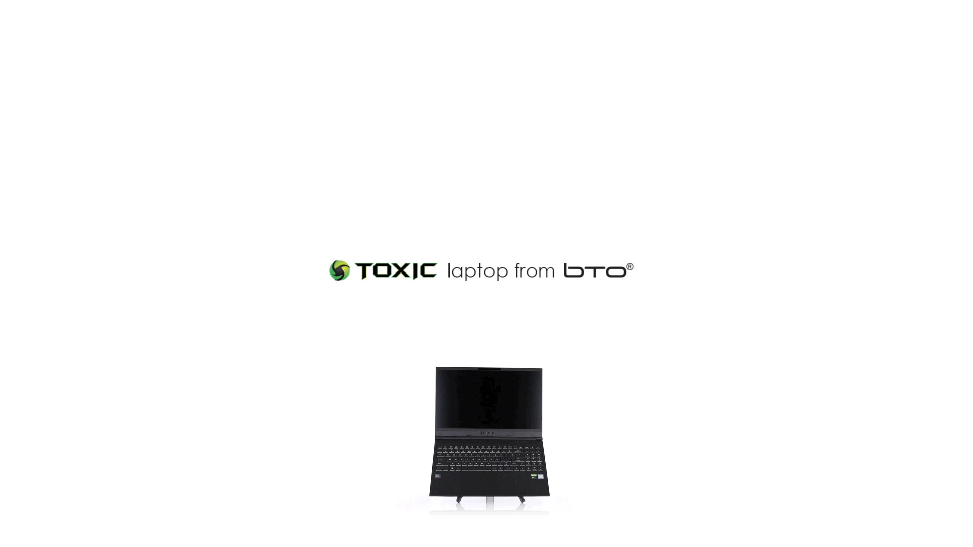 toxic gaming laptop from bto